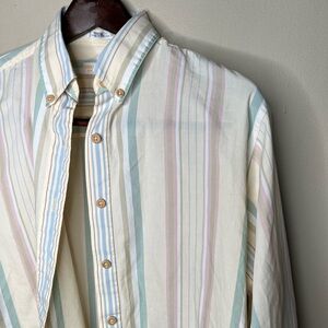 Vintage Women’s Pastel Striped Brooks Brothers Button Down Summer Top. 6